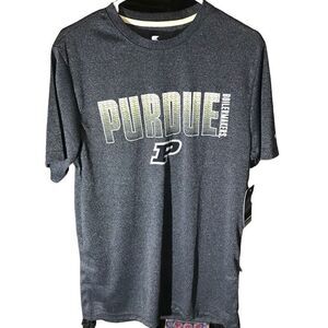 Colosseum Mens SZ Large Perdue University Boilermakers gray short sl shirt